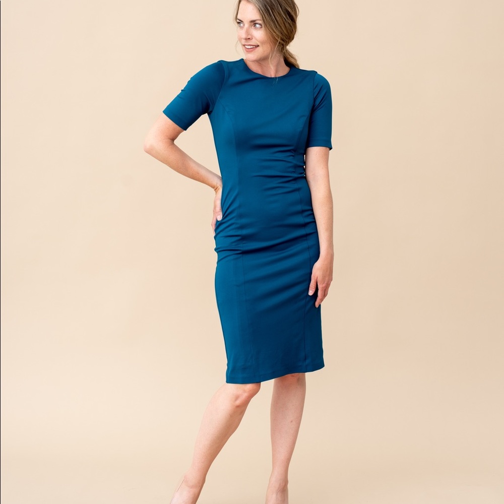 Short Sleeve Shift Dress